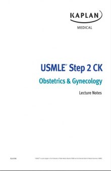 USMLE Step 2 CK Lecture Notes: Obstetrics/Gynecology