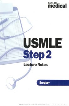 USMLE step 2 surgery notes