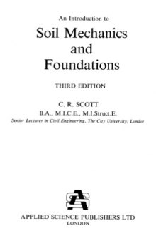 An introduction to soil mechanics and foundations