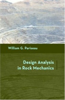 Design analysis in rock mechanics
