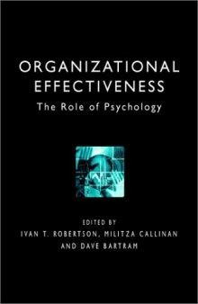 Organizational Effectiveness: The Role of Psychology