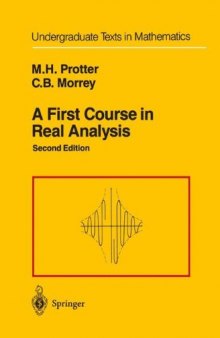 A First Course in Real Analysis (Undergraduate Texts in Mathematics)  