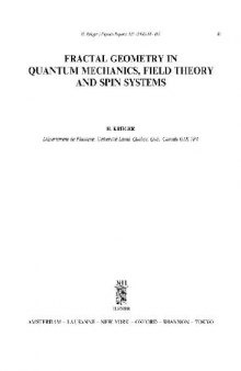Fractal geometry in quantum physics