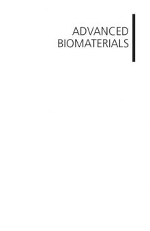 Advanced Biomaterials: Fundamentals, Processing, and Applications