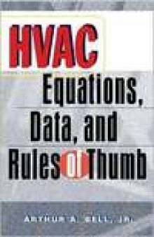 HVAC Equations, Data and Rules of Thumb