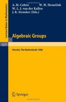 Algebraic Groups: Lecture Notes in Mathematics