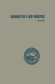 Advances in X-Ray Analysis: Volume 23