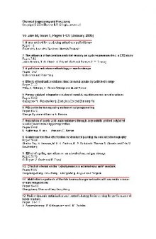 Chemical Engineering & Processing