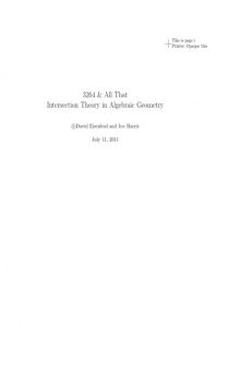 3264 & All That - Intersection Theory in Algebraic Geometry 
