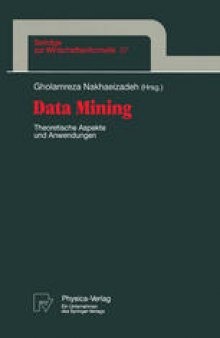 Data Mining: Theoretische Aspekte und Anwendungen