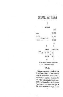 Organic Syntheses