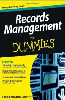 Records Management For Dummies