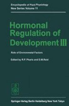 Hormonal Regulation of Development III: Role of Environmental Factors