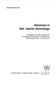 Advances in Fast Reactor Technology (IAEA TECDOC-1015)