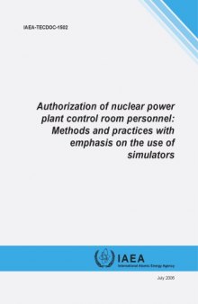 Auth of Nuclear Powerplnt Ctl Rm Personnel (IAEA TECDOC-1502)