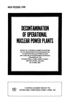 Decontamination of Operational Nuclear Powerplants (IAEA TECDOC-248)