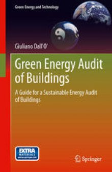 Green Energy Audit of Buildings: A guide for a sustainable energy audit of buildings