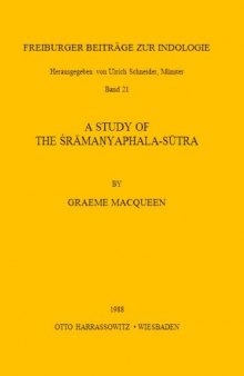 A Study of the Sramanyaphala-sutra
