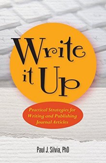 Write it up : practical strategies for writing and publishing journal articles
