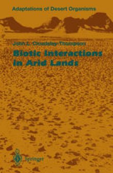 Biotic Interactions in Arid Lands