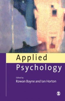 Applied Psychology: Current Issues and New Directions