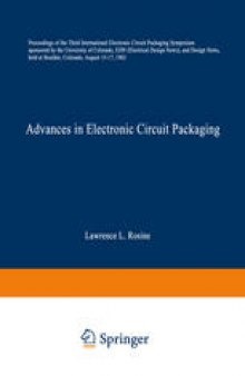Advances in Electronic Circuit Packaging: Volume 3