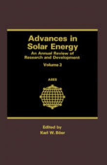 Advances in Solar Energy: An Annual Review of Research and Development Volume 3