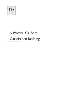 A Practical Guide to Constitution Building