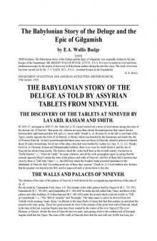 The Babylonian story of the deluge and the epic of Gilgamish, with an account of the royal libraries of Nineveh; with eighteen illustrations