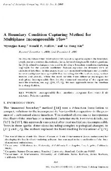 A Boundary Condition Capturing Method for Multiphase Incompressible Flow