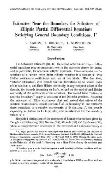 Estimates near the boundary for solutions of elliptic PDEs satysfying general boundary conditions I-II