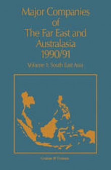 Major Companies of the Far East and Australasia 1990/91: Volume 1: South East Asia