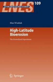 High-Latitude Bioerosion: The Kosterfjord Experiment