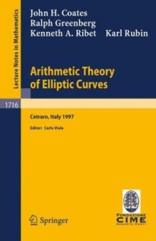 Arithmetic theory of elliptic curves: Lectures
