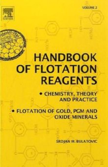 Handbook of Flotation Reagents: Chemistry, Theory and Practice: Volume 2: Flotation of Gold, PGM and Oxide Minerals
