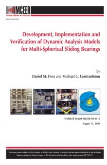 Development, implementation and verification of dynamic analysis models for multi-spherical sliding bearings