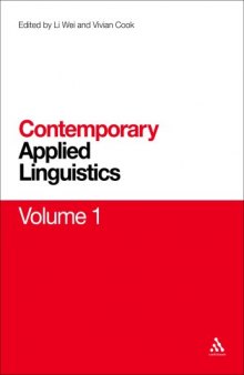 Contemporary Applied Linguistics: Volume One Language Teaching and Learning 