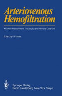 Arteriovenous Hemofiltration: A Kidney Replacement Therapy for the Intensive Care Unit