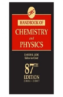 Handbook of chemistry and physics