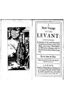 A new voyage to the Levant