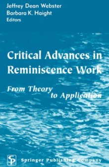 Critical Advances in Reminiscence Work: From Theory to Application  