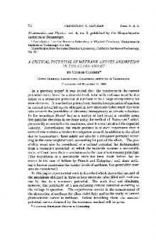 A Critical Potential of Methane and Its Absorption in the Ultra-Violet