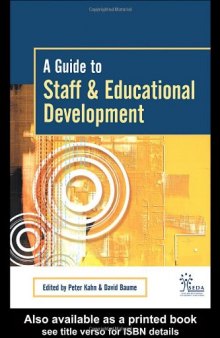 A Guide to Staff & Educational Development (Staff and Educational Development Series)