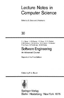 Software Engineering: An Advanced Course