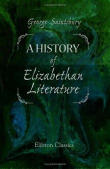 A History of Elizabethan Literature