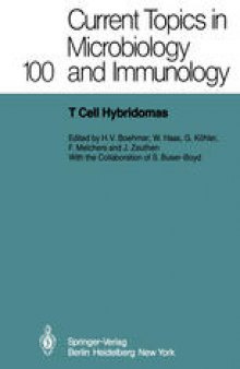 T Cell Hybridomas: A Workshop at the Basel Institute for Immunology