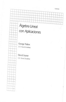 Álgebra lineal con aplicaciones