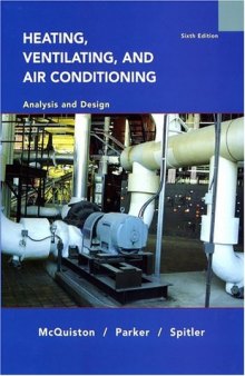 Heating, Ventilating and Air Conditioning Analysis and Design; 6 edition