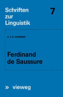 Ferdinand de Saussure: Origin and Development of his Linguistic Thought in Western Studies of Language