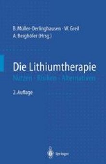 Die Lithiumtherapie: Nutzen · Risiken · Alternativen